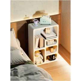 Nordic Bedroom Bedside Coffee Table Nightstands White Cabinet Wooden Tea Bedside Table Nightstands Shelves Modern Furniture